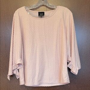W5 Women's Blush Pink Textured Blouse